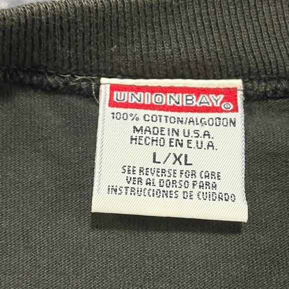 UnionBay Longsleeve Shirt Mens Large Green Vintage Y2K 2000s Grunge Skater Surf - Picture 5 of 9